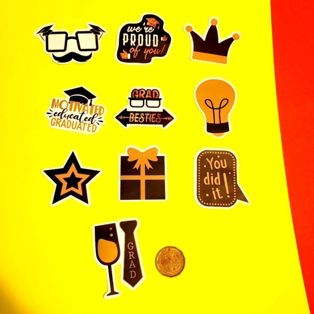 3/$20 brand new 10pcs waterproof stickers